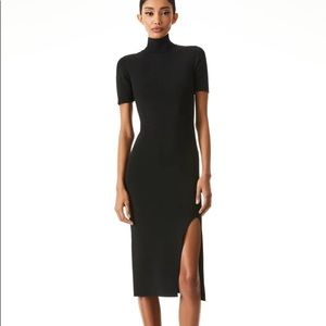 Alice & Olivia KAYLEN MOCK NECK DRESS
